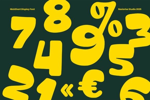 Nick Short Font PNG with transparent background - Preview 3