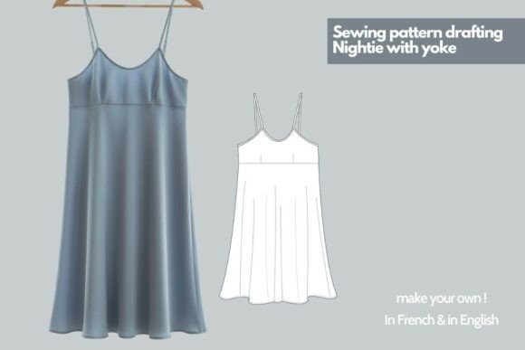 Nightgown Sewing Pattern Drafting DIY