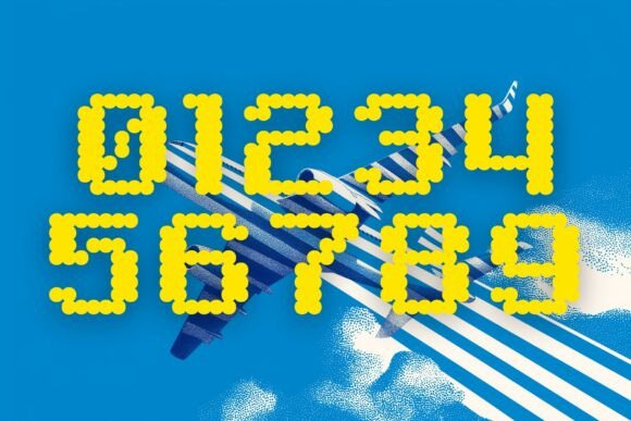 Opticode Font PNG with transparent background - Preview 2