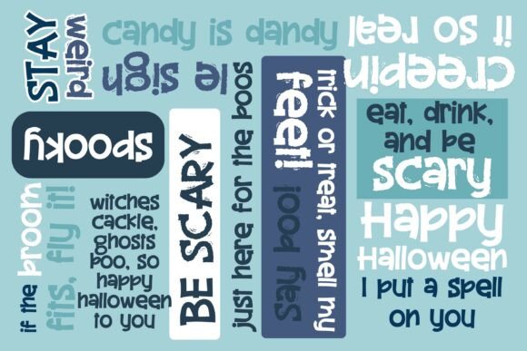 Peaberry Scary Trio Font PNG with transparent background - Preview 1