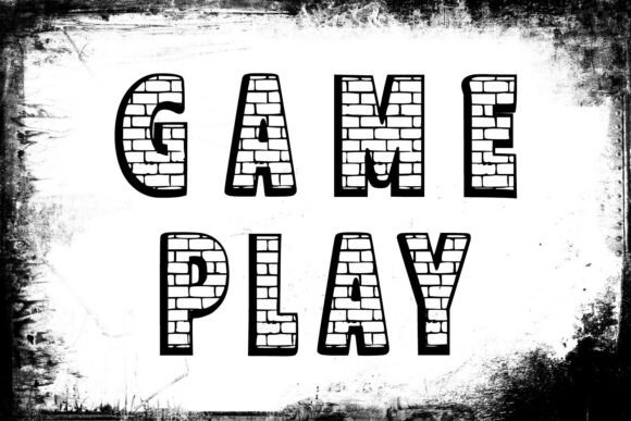 Puzzle Game Font PNG with transparent background - Preview 1
