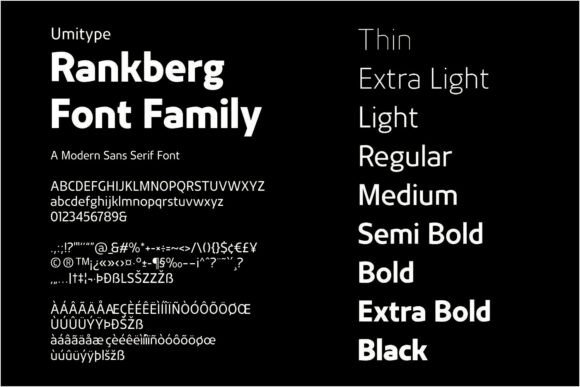 Rankberg Font font preview - 1