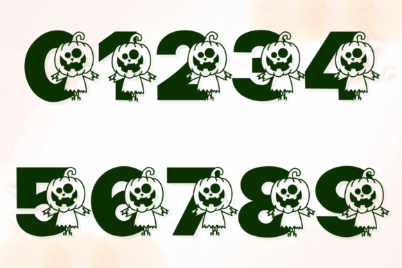 Scarecrow Halloween Font PNG with transparent background - Preview 3