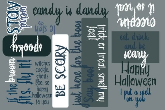 Seafaring Scarring Trio Font PNG with transparent background - Preview 1