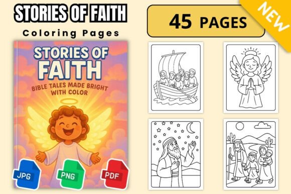 Stories of Faith Coloring Book