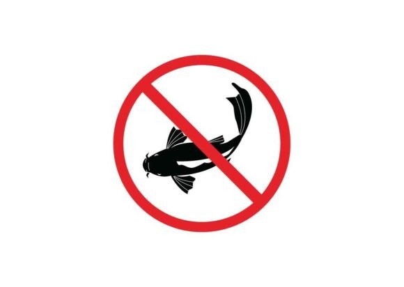 Prohibited and Dangerous Koi Fish Signs