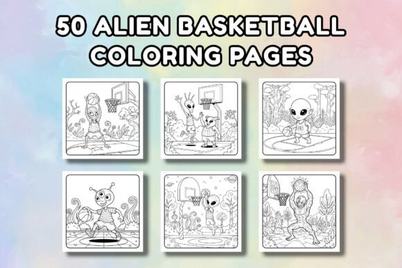 50 Alien Basketball Coloring Pages