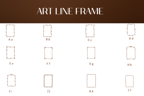 Art Line Frame Font - Preview 1