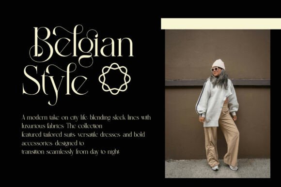Balgind Modern Serif Font PNG with transparent background - Preview 1