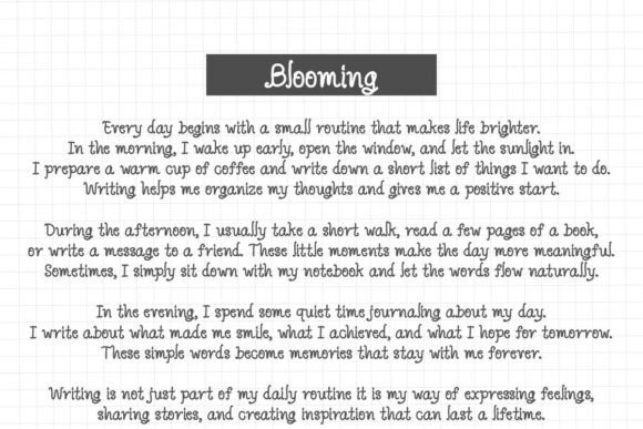Blooming Font - Preview 5