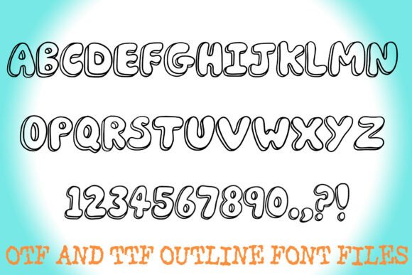 Bubble Pop Cartoon Font - Preview 1