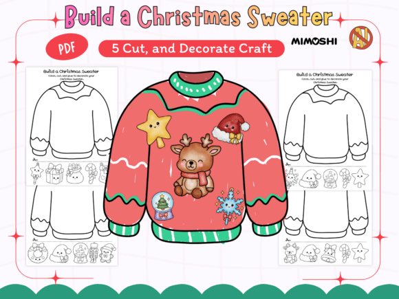 Build a Christmas Sweater Paste Craft