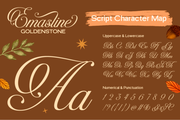 Emasline Goldenstone Font - Preview 1