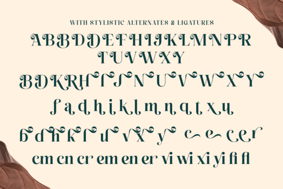 Esthetic Beauty Font PNG with transparent background - Preview 6