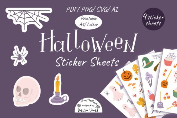 Halloween Sticker Sheets