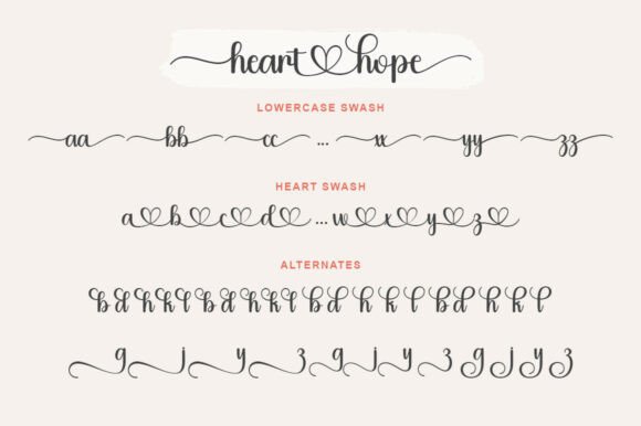 Heart Hope Font - Preview 6