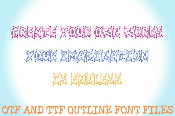 Jumping Letters Font PNG with transparent background - Preview 2