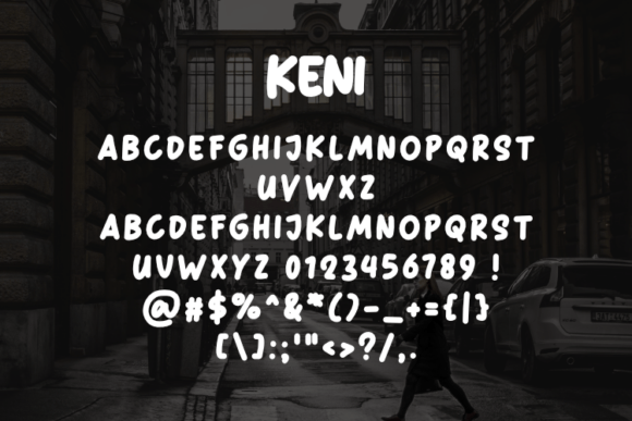Keni Font PNG with transparent background - Preview 1