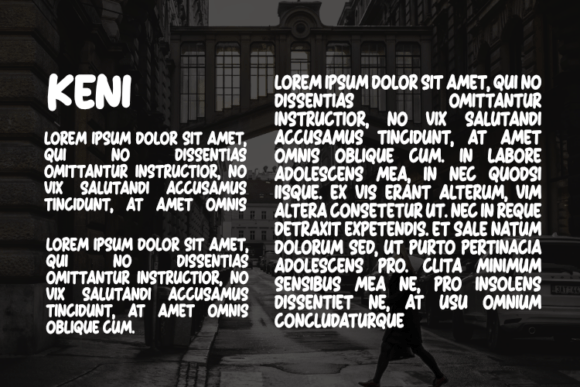 Keni Font PNG with transparent background - Preview 2