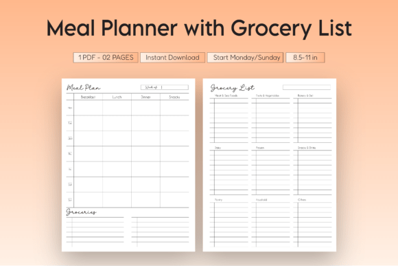 Meal Planner with Grocery List