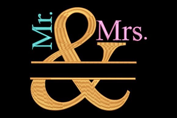 Mr and Mrs Monogram Wedding Gift