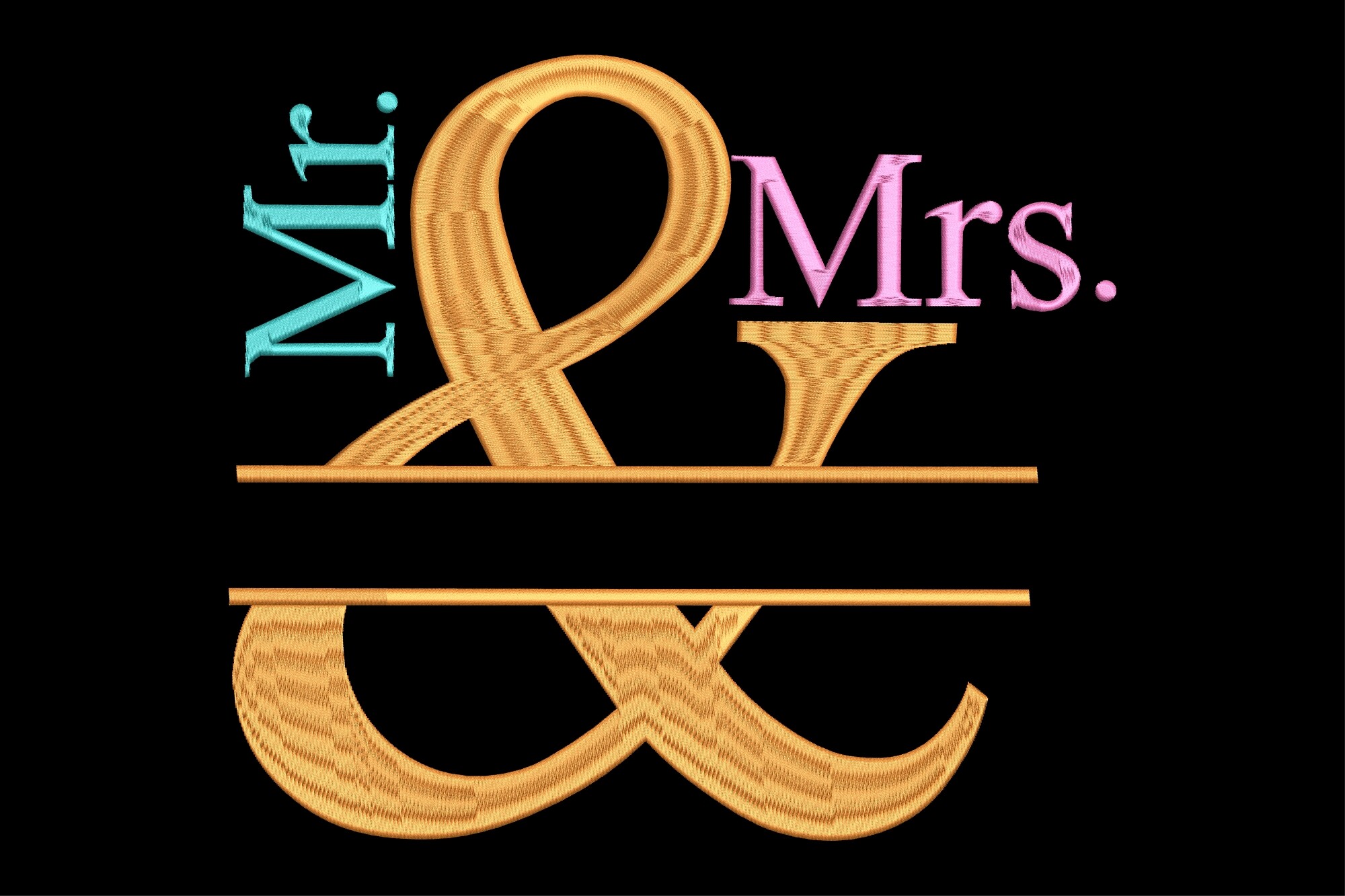 Mr and Mrs Monogram Wedding Gift