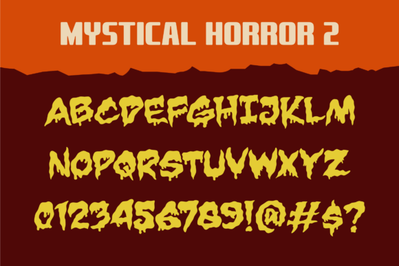 Mystical Horror Trio Font PNG with transparent background - Preview 2