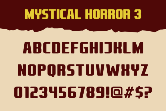 Mystical Horror Trio Font PNG with transparent background - Preview 3