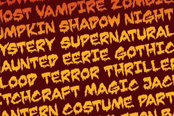 Mystical Horror Trio Font PNG with transparent background - Preview 6