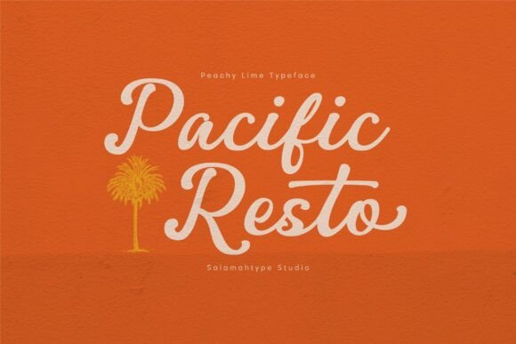 Peachy Lime Font PNG with transparent background - Preview 1