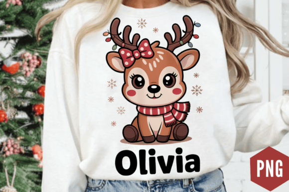 Personalized Kids Christmas PNG Design