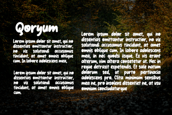 Qoryum Font PNG with transparent background - Preview 2