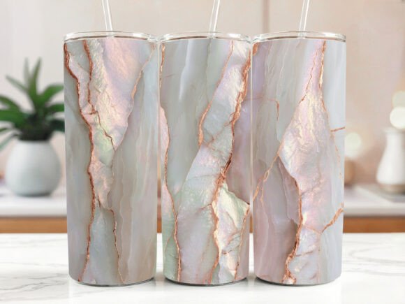 Rainbow Marble Tumbler Sublimation