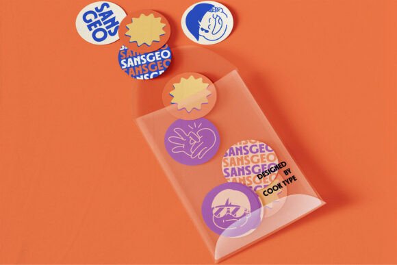 Sansgeo Font PNG with transparent background - Preview 4