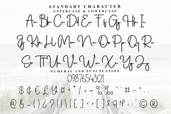Signatie Font PNG with transparent background - Preview 1