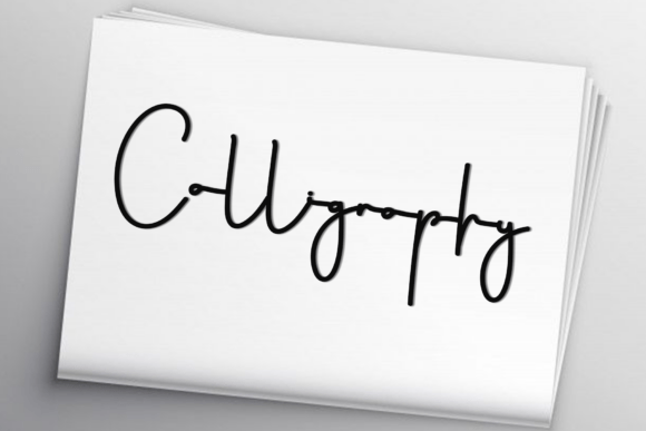 Signatie Font PNG with transparent background - Preview 6