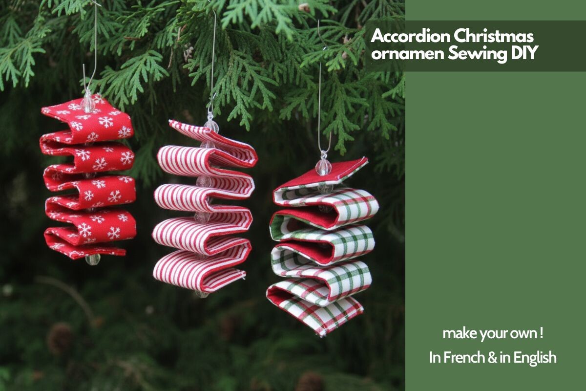 Sewing DIY Accordion Christmas Ornament