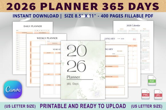 2026 Planner 365 Days