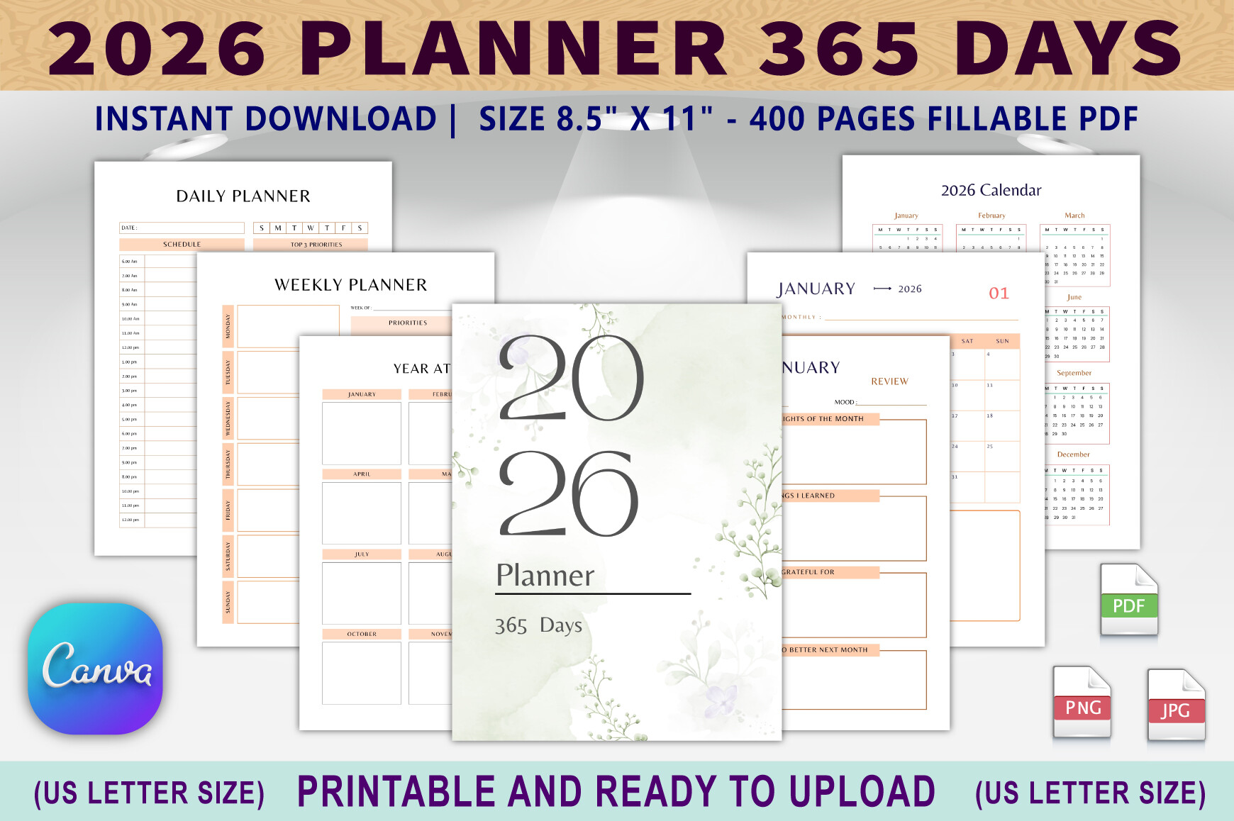 2026 Planner 365 Days