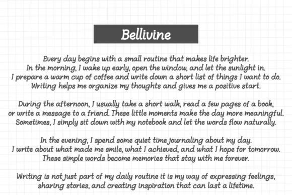 Bellivine Font - Preview 6