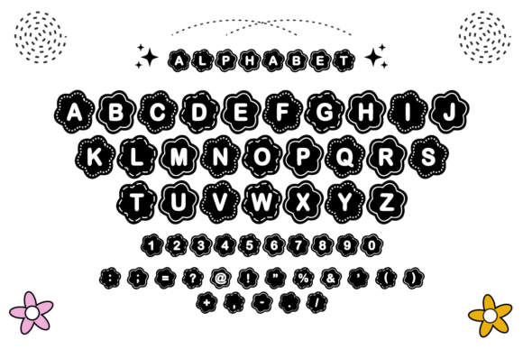 Blink Flower Font - Preview 3