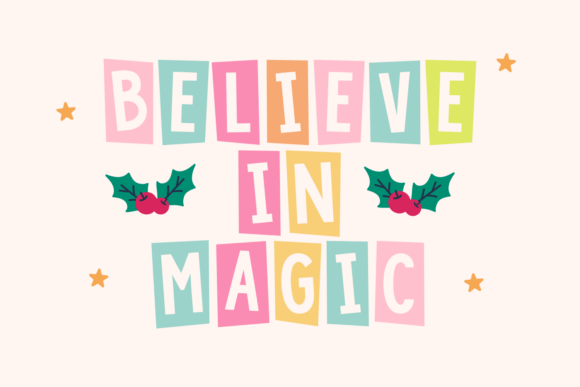 Christmas Cutout Font - Preview 2