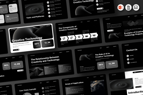 Preview of Creative Technology PowerPoint Template PowerPoint template