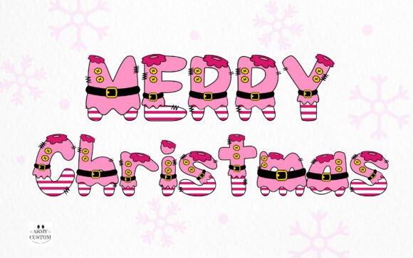 Elf Squad Pink Font - Preview 2