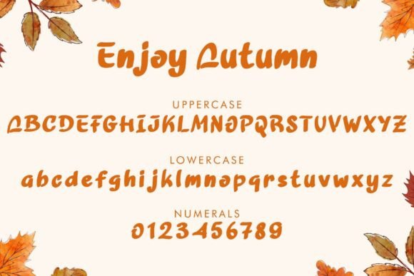 Enjoy Autumn Font - Preview 3