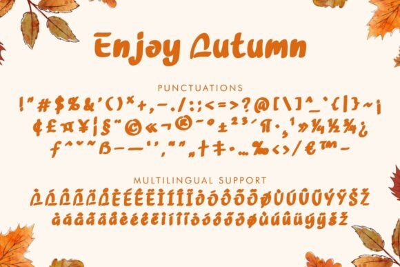 Enjoy Autumn Font - Preview 4