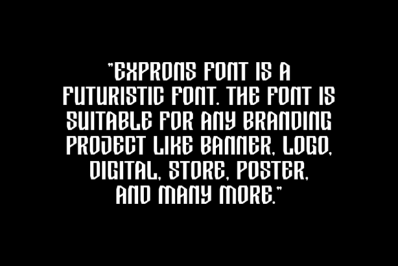 Exprons Font - Preview 4