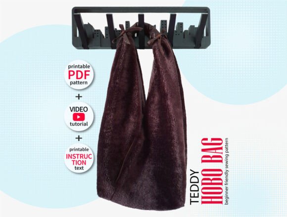 Faux Fur Hobo Bag Pattern PDF