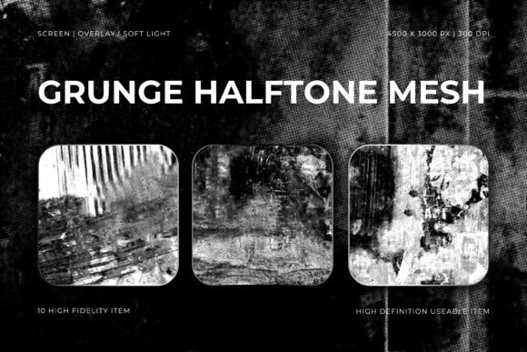 Grunge Halftone Mesh