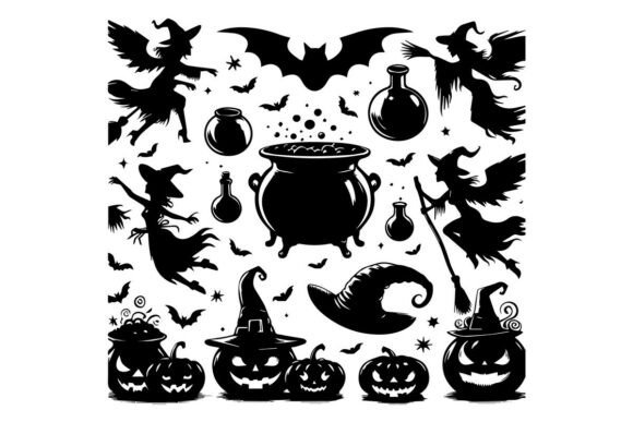 Halloween Silhouettes Icons
